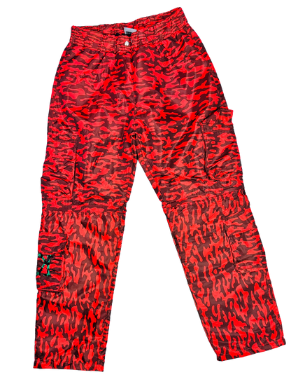 UK Nylon Convert Pants/Shorts (Red Camo)