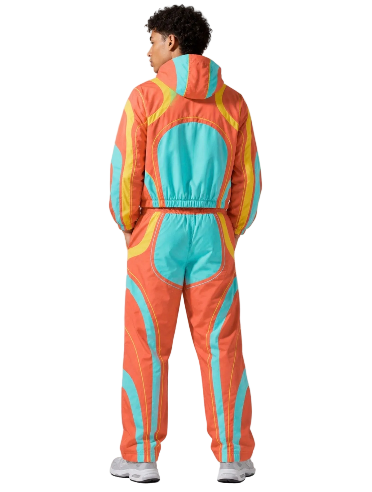Wave Jacket/Pants Set (Orange Teal)