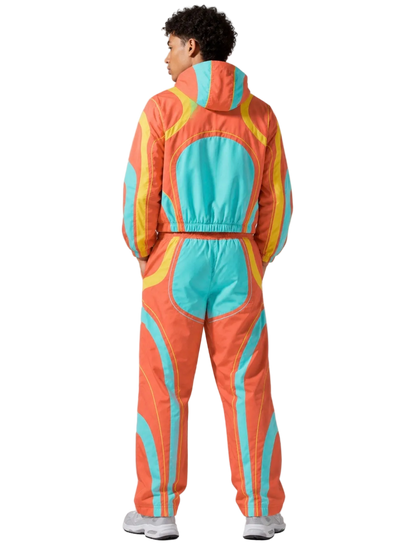 Wave Jacket/Pants Set (Orange Teal)