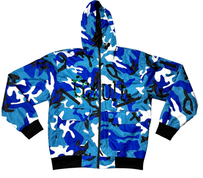 UK Nylon Jacket (Blue Camo)