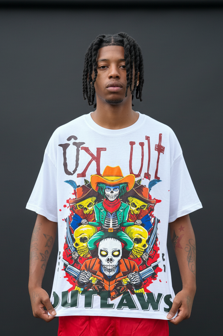Outlaws T-Shirt  (White)