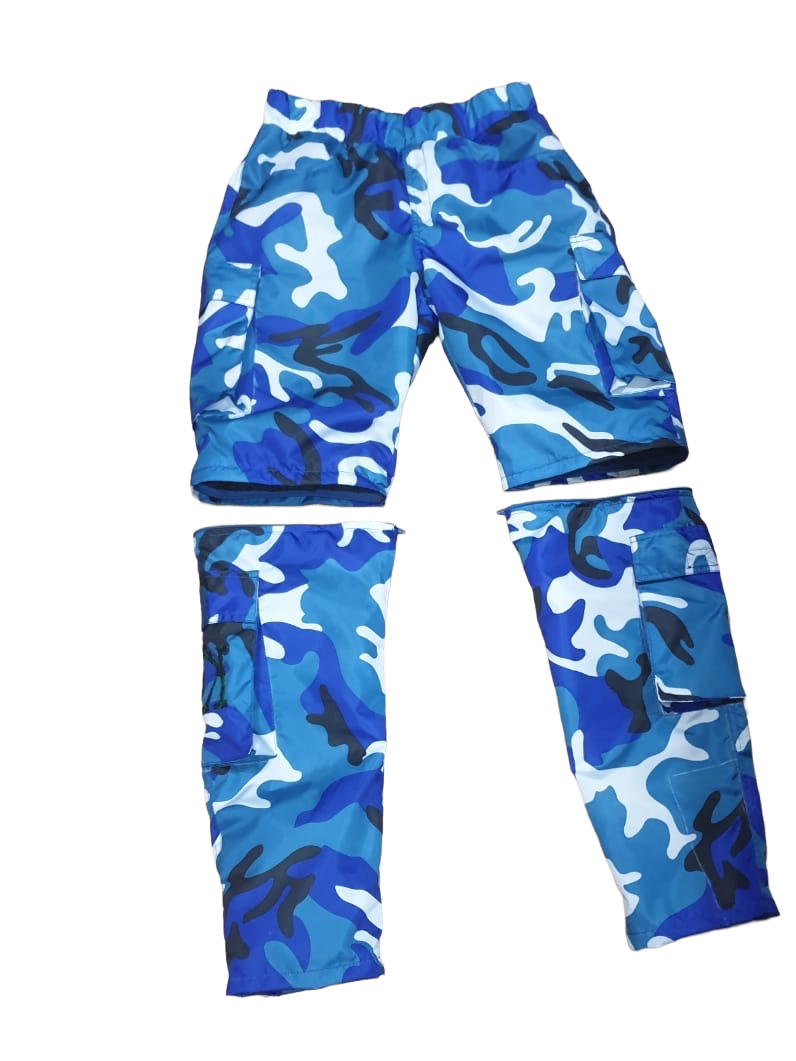 UK Nylon Converts Pants/Shorts (Blue Camo)