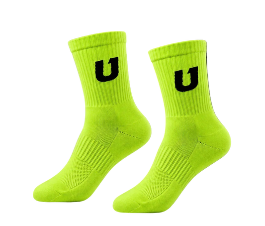 Wave Socks Pair (Neon Green)