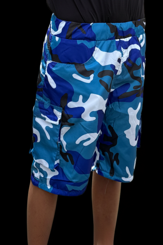 UK Nylon Converts Pants/Shorts (Blue Camo)